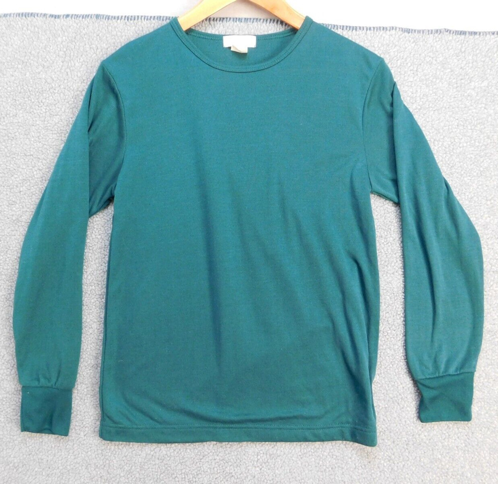 Vintage Polarmax Women's M Light Base Layer Thermal Wear Green Shirt